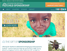 Tablet Screenshot of lifesongchildsponsorship.org